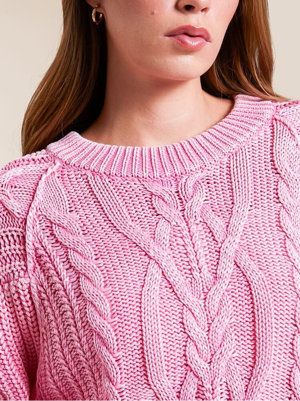 Free People | Frankie Cable Knit Sweater - Picture 4 of 10